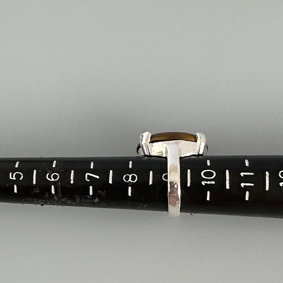 925 sterling silver tiger aye Stone ring - Picture 5 of 5